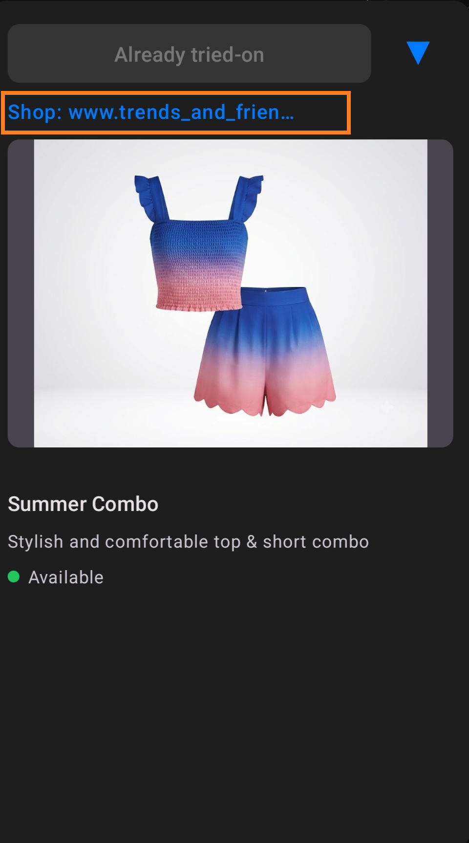 Shoppers trying on products with OnMee